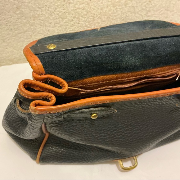 Dooney & Bourke Essex all weather Black and Tan Satchel - Picture 7 of 9